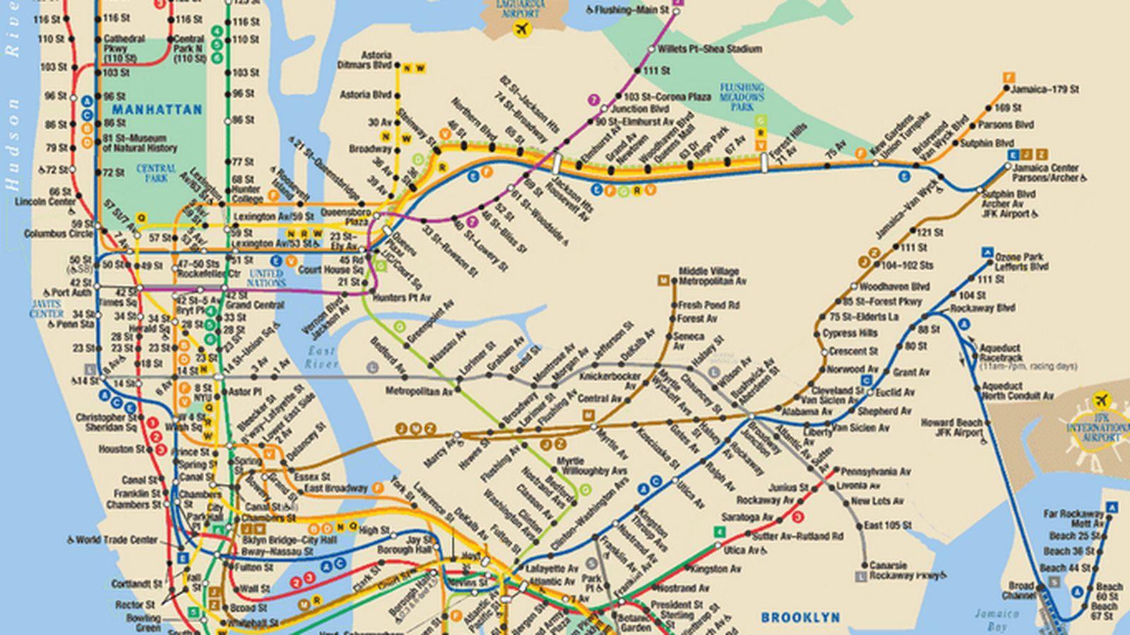 mappa metro di new york