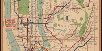 Vecchia metropolitana di New York la mappa