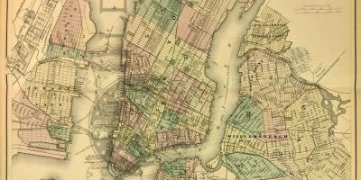 Vecchia New York mappa