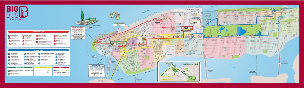 big bus NYC mappa