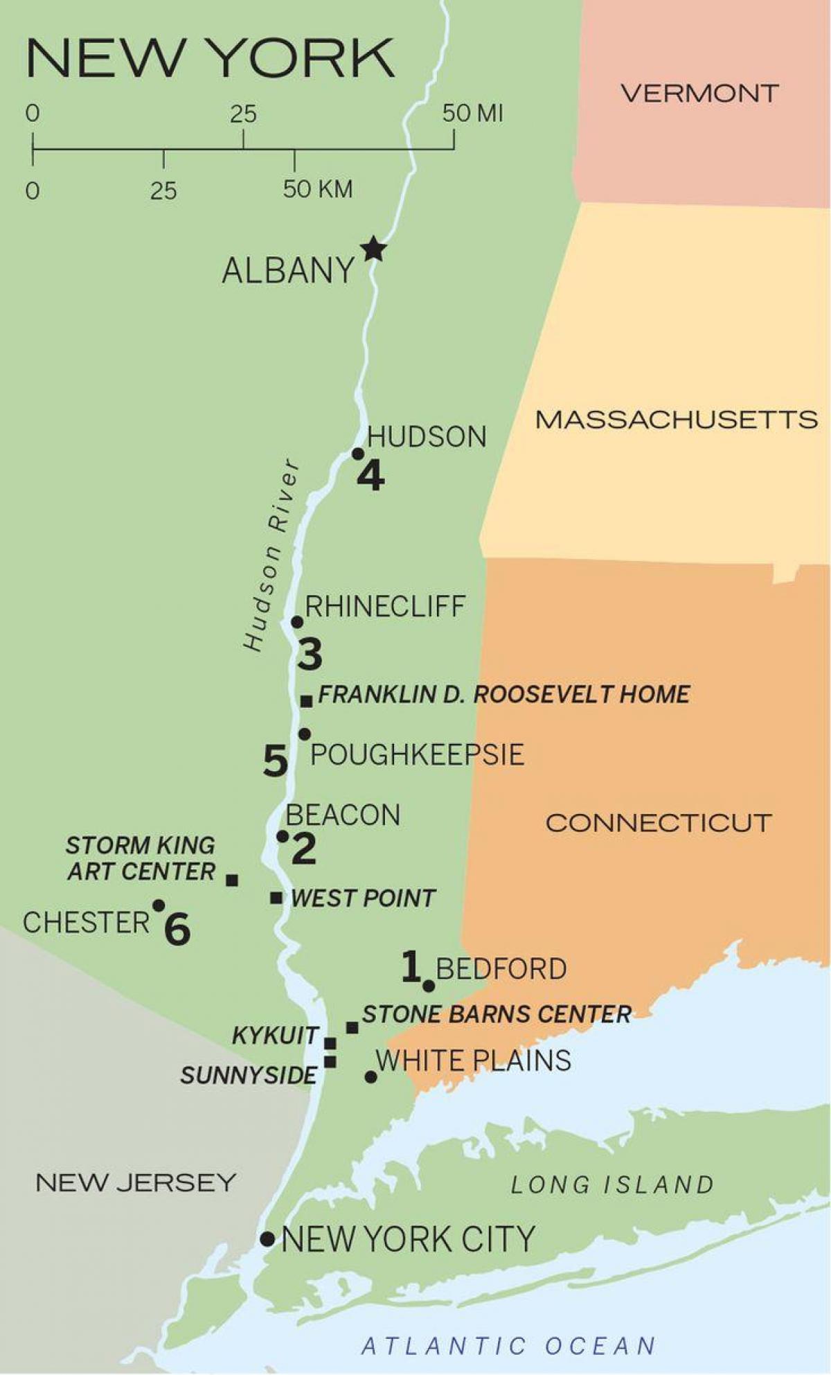 Hudson Line Mappa 