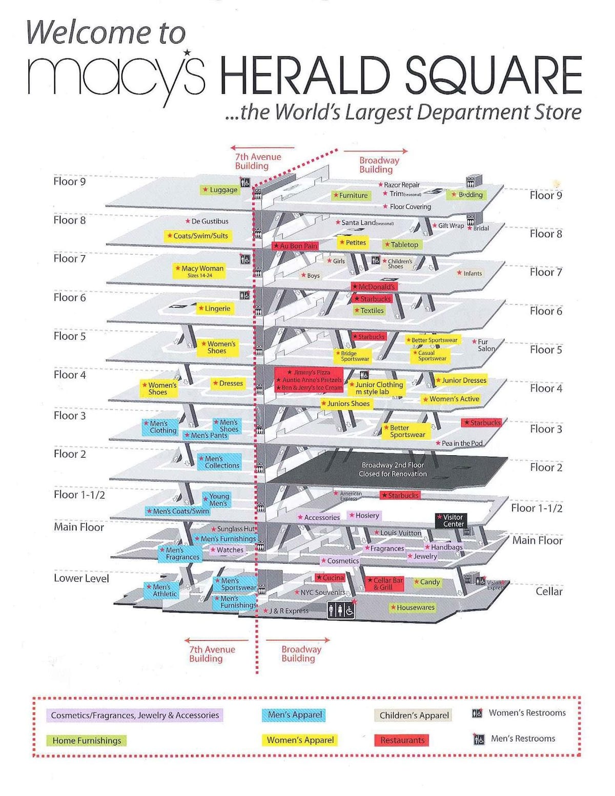 Macy's di New York City la mappa