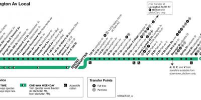 MTA 6 mappa del treno