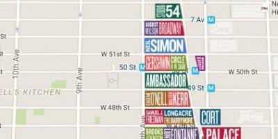 Broadway New York mappa