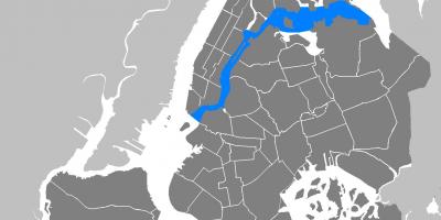 East river NYC mappa