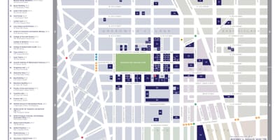 New York university campus mappa
