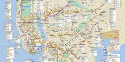 NYC MTA treno mappa