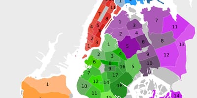 Quartieri di New York mappa