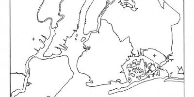 Vuota la mappa di New York City
