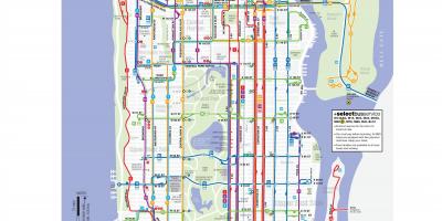 NYC linee di autobus mappa
