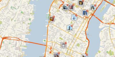 New York attrazioni turistiche mappa