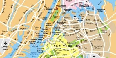Mappa stampa di New York