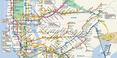 NYC trasporto mappa